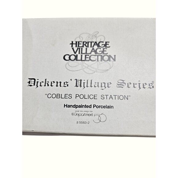 Heritage Village Collection Dickens Village Series Cobles Police Station Handpai - Picture 2 of 11